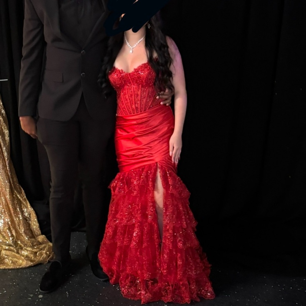 Red Sequin Gown
